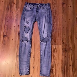 skinny ripped jeans